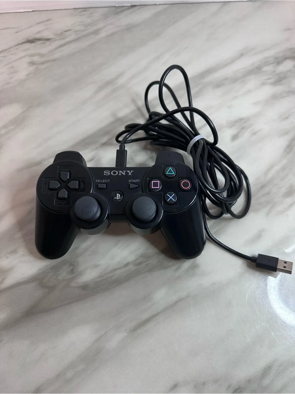 Sony Black Wired Dual Analog USB Game Controller
